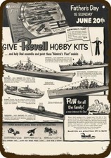 1954 REVELL ADMIRAL'S FLEET Ships Vintage-Look **DECORATIVE REPLICA METAL SIGN** picture