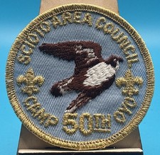 1976 Camp Oyo 50th Anniversary Scioto Area Council BSA Boy Scout Patch NOS picture
