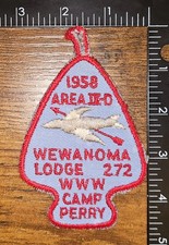 1958 Boy Scout Order of the Arrow Area 9-D Camp Perry Wewanoma Lodge 272 WWW picture