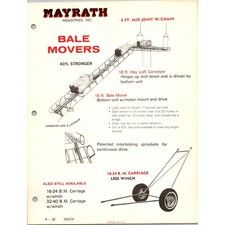 Mayrath Industries Inc. Bale Movers Vintage Farming Leaflet SJ21 picture