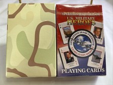 Iraq's Most Wanted & Operation Iraqi Freedom Heroes of War Playing Cards 2 Sets picture