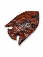 Mahogany Obsidian Fish Shaped Arrowhead Handcrafted Gemstone Tribal Decor Gift. picture