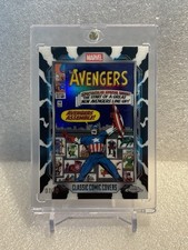 2026 Topps Chrome Marvel Classic Comic Covers AVENGERS #16 7/10 Black Refractor picture