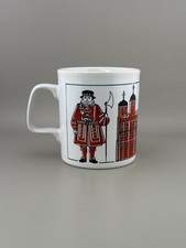 Tower of London Beefeater Mug Yeoman Warder Castle England Vintage picture