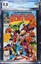 CGC 9.8 MARVEL SUPER HEROES SECRET WARS #1 .. CLASSIC MIKE ZECK COVER .. 1984 .. picture