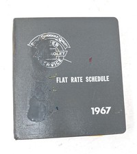 1967 Chevrolet Super Service Flat Rate Schedule Binder picture