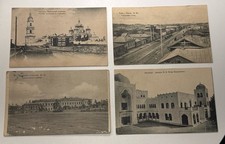 Antique Russian Empire Postcards Lot (4) – Pre-Revolution Cyrillic c.1900–1916 picture