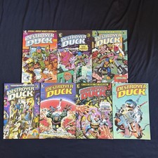 Eclipse Comics DESTROYER DUCK #1-7 Complete Series 1st GROO Jack Kirby 1982 picture