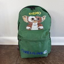 Vtg 1984 Gremlins Gizmo Backpack Green Nylon Warner Bros 80s Movie Promo 15”x11” picture