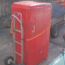 Westinghouse Red Vintage Refrigerator Collectible Major Appliance picture