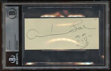 Arthur Lake signed 2x5 cut autograph American Actor Dagwood Bumstead BAS Slabbed picture