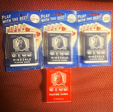 3 pre uspcc stud blister packs and one Ohio red stud pinnochle playing cards new picture