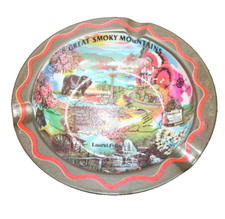 VTG GREAT SMOKY MOUNTAINS Souvenirs Cigarette Ashtray Laurel Falls Collectable  picture