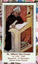 Saint St. Albert the Great with Quote (2