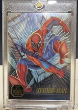 1995 Flair Marvel Annual #1 Spider-Man Limited Vintage Gold Metal RARE POP picture