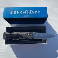 Benchmade 530 Pardue Knife 154CM Folding Mel Black Handle Spear USA W/ Box 2017 picture