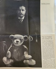 1902 Teddy Bear & Theodore Roosevelt  Enduring Bear. Teddy Bear  1970 Time Life picture