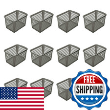Ybm Home 12-Pack Plastic Storage Basket For Office Drawer Desktop And Classroom picture