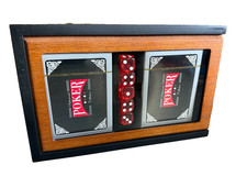 Classic Poker Set - Cards & Dice - Wooden Box picture