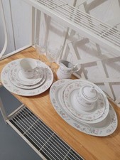 Royal Majestic Cannes Fine China  Full Set For 8 And Includes Stemware picture