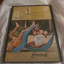Smitnoff Vodka Framed Print Ad 8.5x11 1980 Vintage  picture