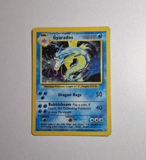 LP Pokémon Gyarados Holo Card 6/102 Base Set, Unlimited Rare, Vintage 1999 picture