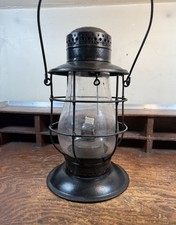 Dietz A. No. 1 Railroad Lantern with Clear Globe Great Condition Hot Blast Globe picture