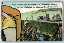 Ukraine Postcard Propaganda Lemberg-Grodek Railway Line c1910 WW1 Soldier's Mail picture