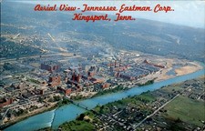 Tennessee Eastman Corp, Kingsport, Tennessee, Aerial View Postcard picture