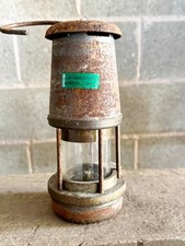 VINTAGE WOLF SAFETY LAMP CO MINERS DAVY LAMP 1975 TYPE FS SHEFFIELD ENGLAND 1620 picture