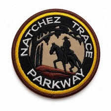 Natchez Trace Parkway Horse with Rider Travel Souvenir Patch New picture