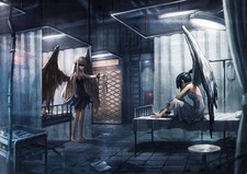 Anime Angel Hospital Wings Barefoot Two 11x17 Poster picture
