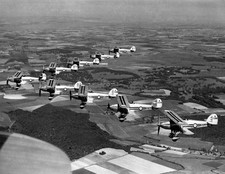 Hawker Fury IIs of 25 squadron flying in formation 1937 Historic Old Photo picture