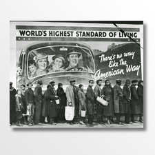 1937 Louisville Flood  “Highest Standard of Living” Billboard, Giclee Art Print picture