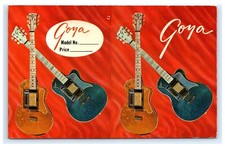Goya Guitars Advertising Postcard 1967 New York NY F7 picture
