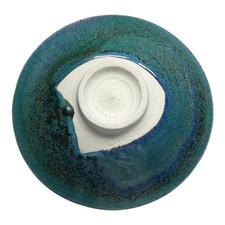 Vintage Japanese Makoto Yabe Studio Pottery Metallic Glaze Tea Bowl - Signed picture
