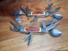 VTG (2)G.C.Co. Made In Japan 11 Multitool Spoon, Knife, Fork Guttmann Cutlery picture