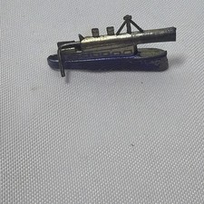 Rare Antique Tin Lithographed Ship Spitball Shooter Cracker Jack Premium WORKS picture