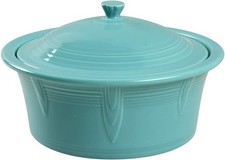 Homer Laughlin Fiesta Turquoise 2.5 Qt Round Covered Casserole picture