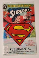 DC Superman Reign of The Supermen Back for Good #82 (1993) Orig Sealed W Poster picture