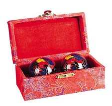 CHINESE HEALTH EXERCISE STRESS BAODING BALLS RELAXATION THERAPY DRAGON DESIGN picture