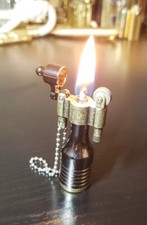 VINTAGE RETRO STYLE FLINT LIGHTER Trench Retro Fuel Saving Lighter O Ring USA picture