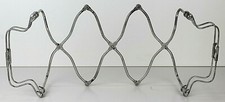 Vintage 50's Silver Rosti Expandable Trivet Casserole Dish Holder Made In Italy picture