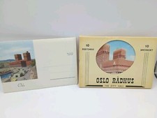 Norway Vtg Postcards 2 Packs Lot, Oslo and Oslo Radhus, Etc. Color Photos picture