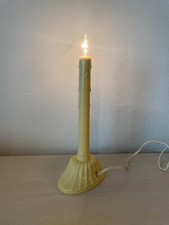 Vintage Christmas Window Single Bulb Electric Lighted Plastic Drip Candle Light picture