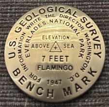 Everglades National Park Souvenir US Geological Survey Bench Mark Fridge Magnet picture
