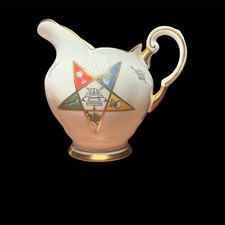 Tuscan Fine Bone China Masonic Order of The Eastern Star Cream and Sugar Set picture