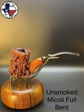 Unsmoked Micoli Full Bent Tobacco Pipe picture