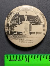 Vintage 1926 Shamokin Pennsylvania Fire Association Pinback Pin picture