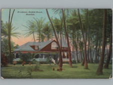 Beautiful RESIDENCE WAIKIKI BEACH Hawaii TH c1910s Postcard picture